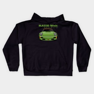 Rauh Welt Begriff Green Kids Hoodie